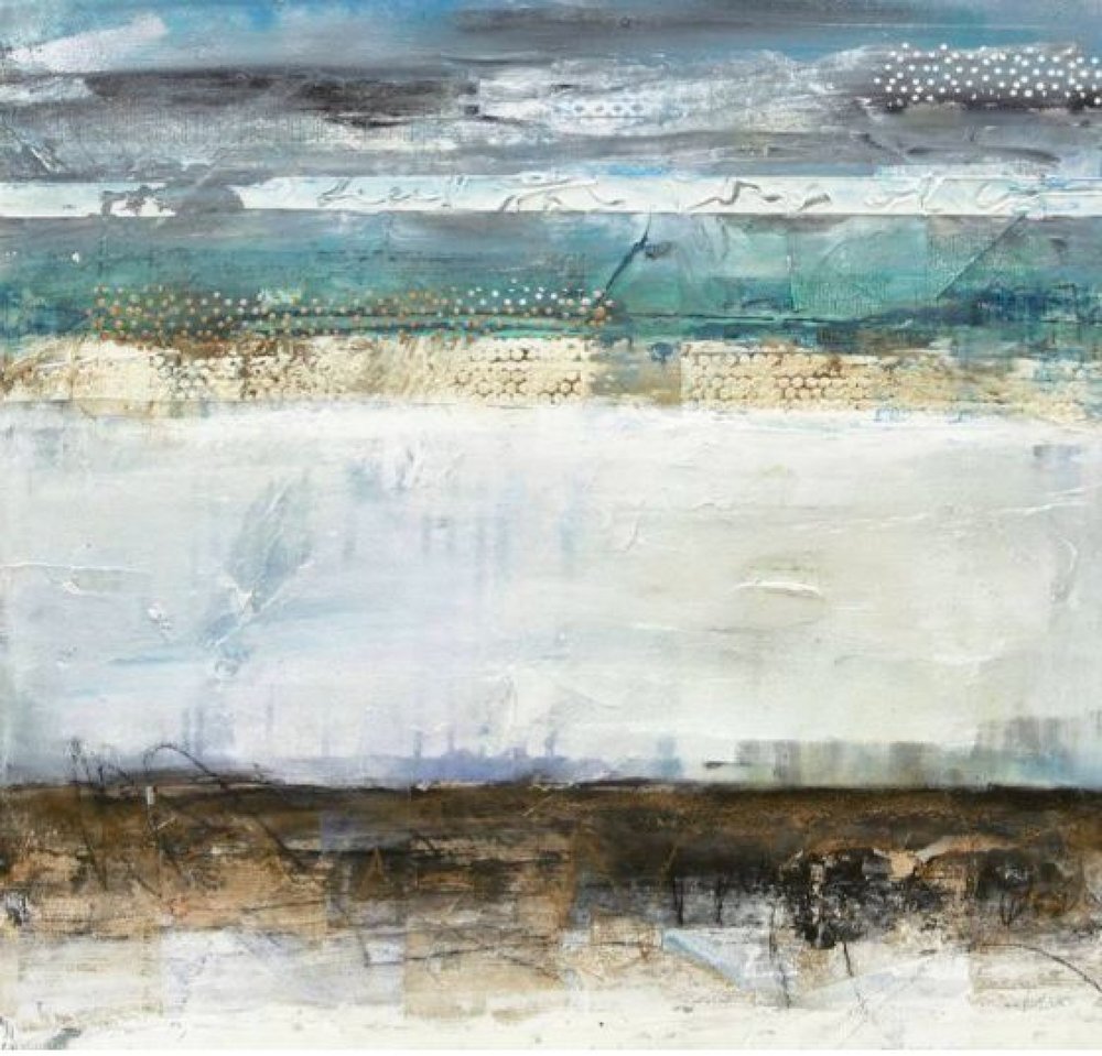 Serene Coastal Abstract by Deb Chaney