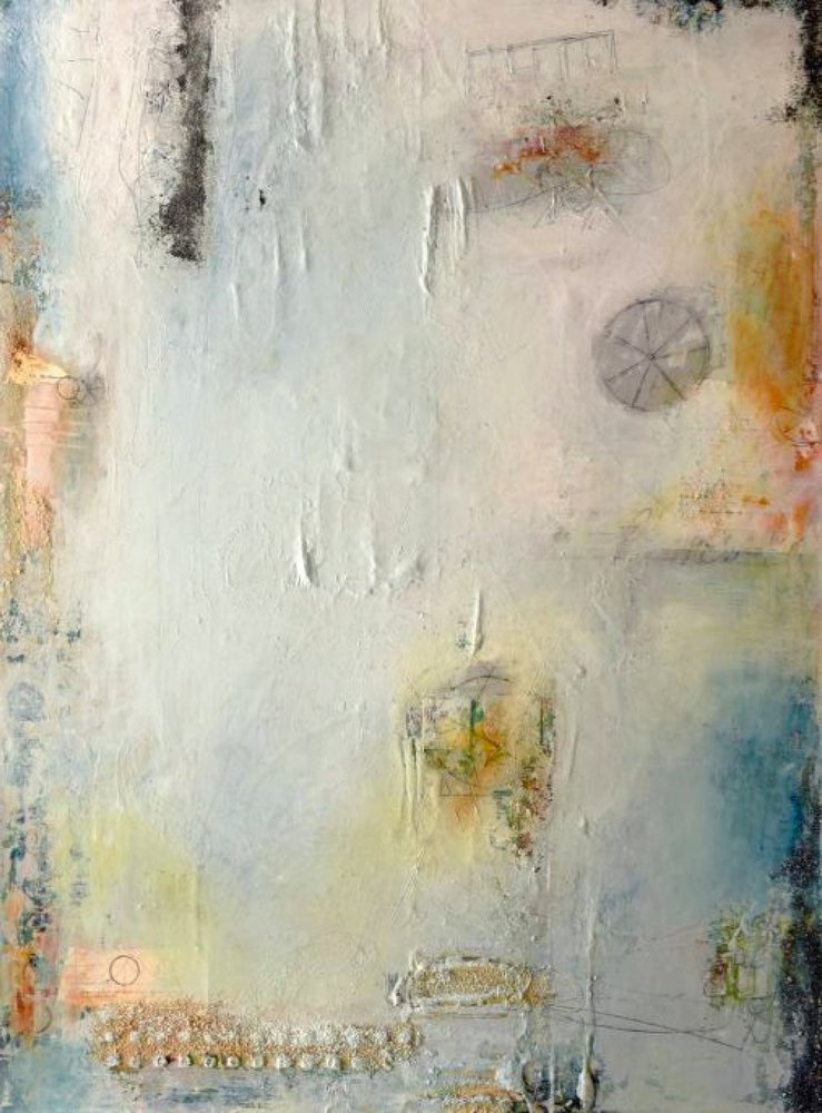 Subtle Textured Abstract by Deb Chaney