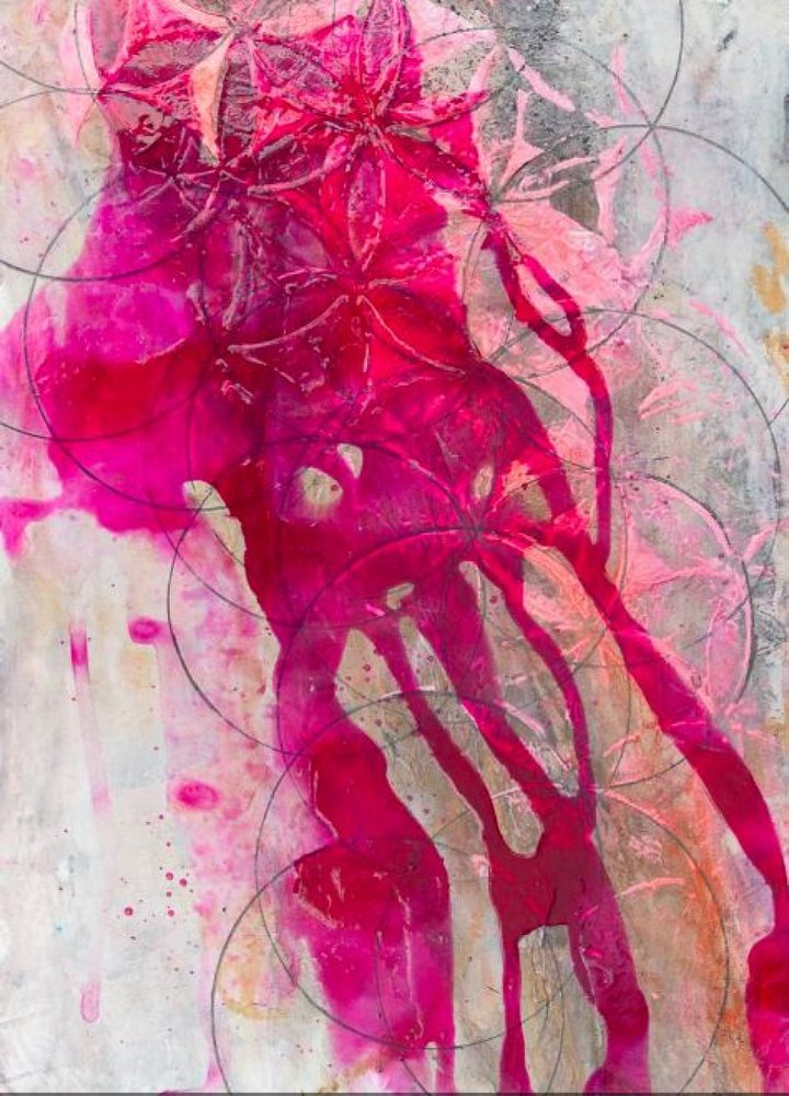 Vibrant Pink Flow by Deb Chaney