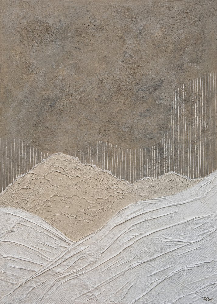 Textured Mountain Landscape by Denise Quah