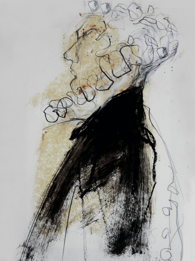 Abstract Profile Sketch by Doris Schmitz