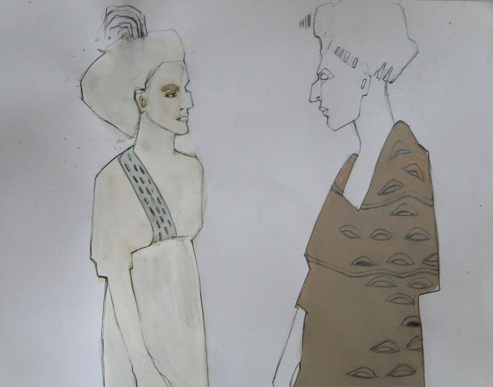 Ancient Fashion Dialogue by Doris Schmitz