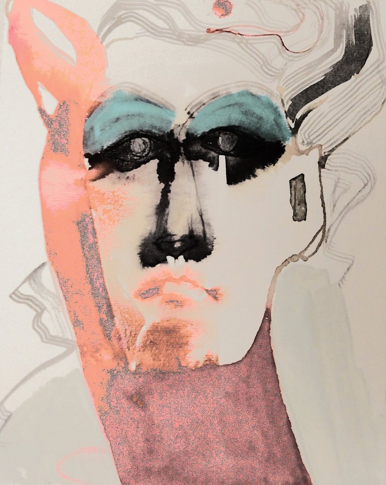 Bold Abstract Portrait by Doris Schmitz