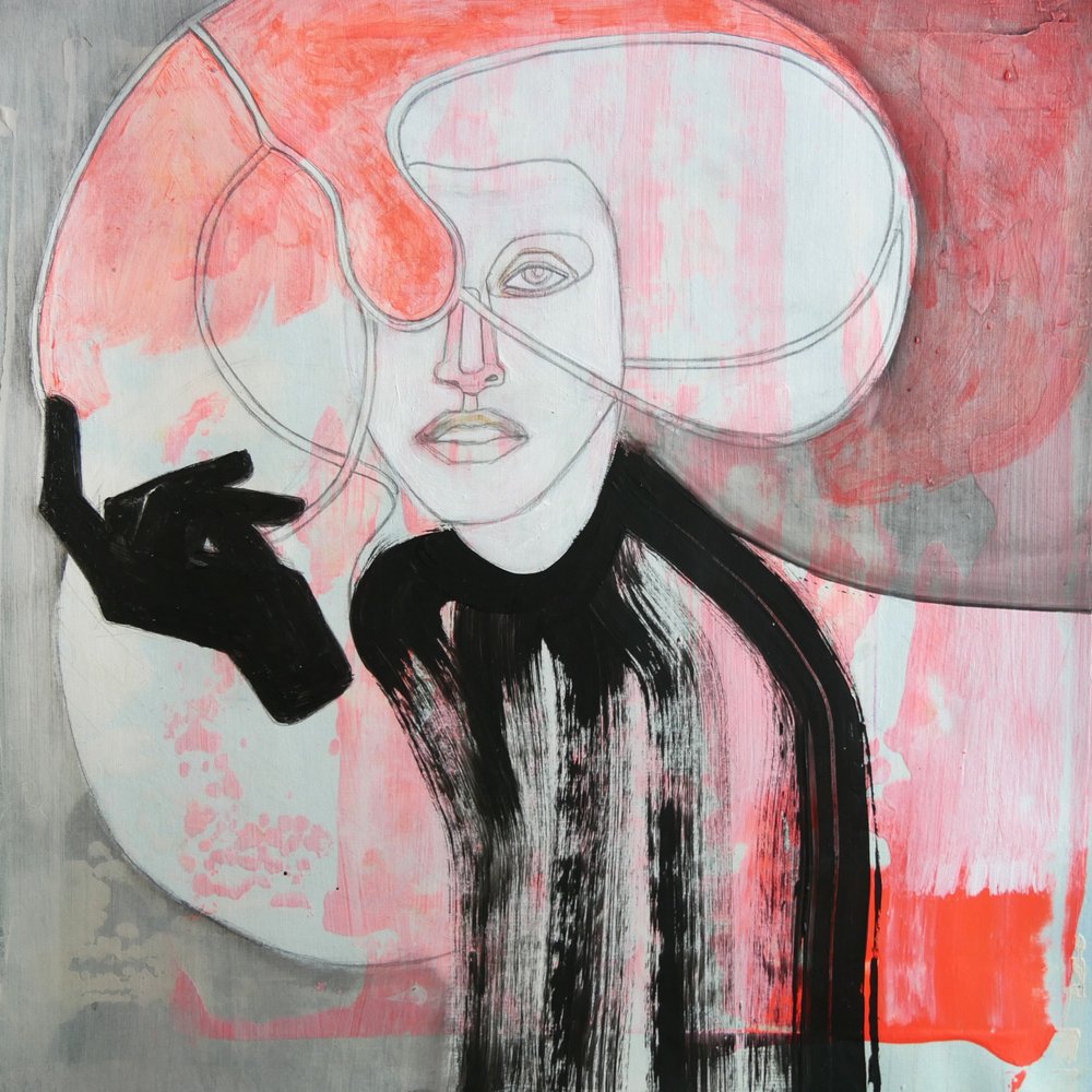 Coral Fashion Portrait by Doris Schmitz