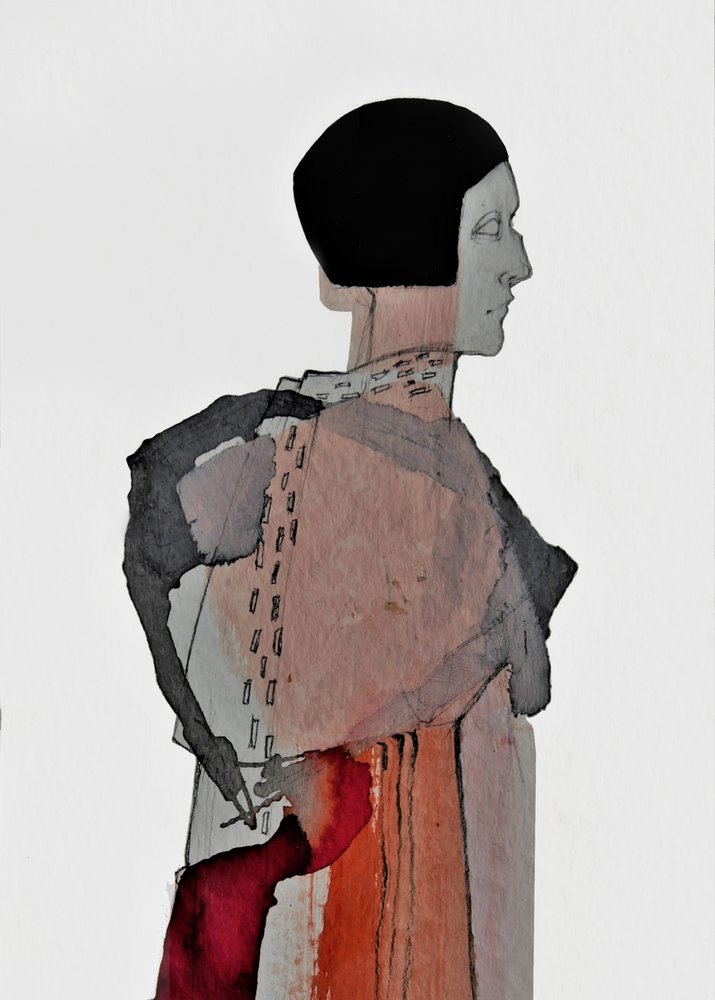 Elegant Abstract Figure by Doris Schmitz