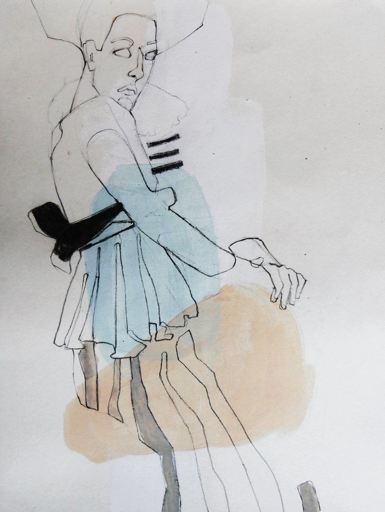 Elegant Fashion Sketch by Doris Schmitz