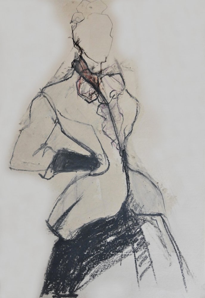 Elegant Fashion Sketch by Doris Schmitz