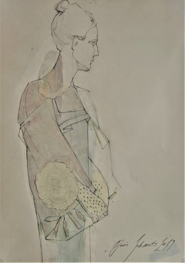 Elegant Woman Profile by Doris Schmitz