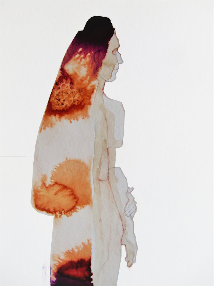 Ethereal Woman Profile by Doris Schmitz