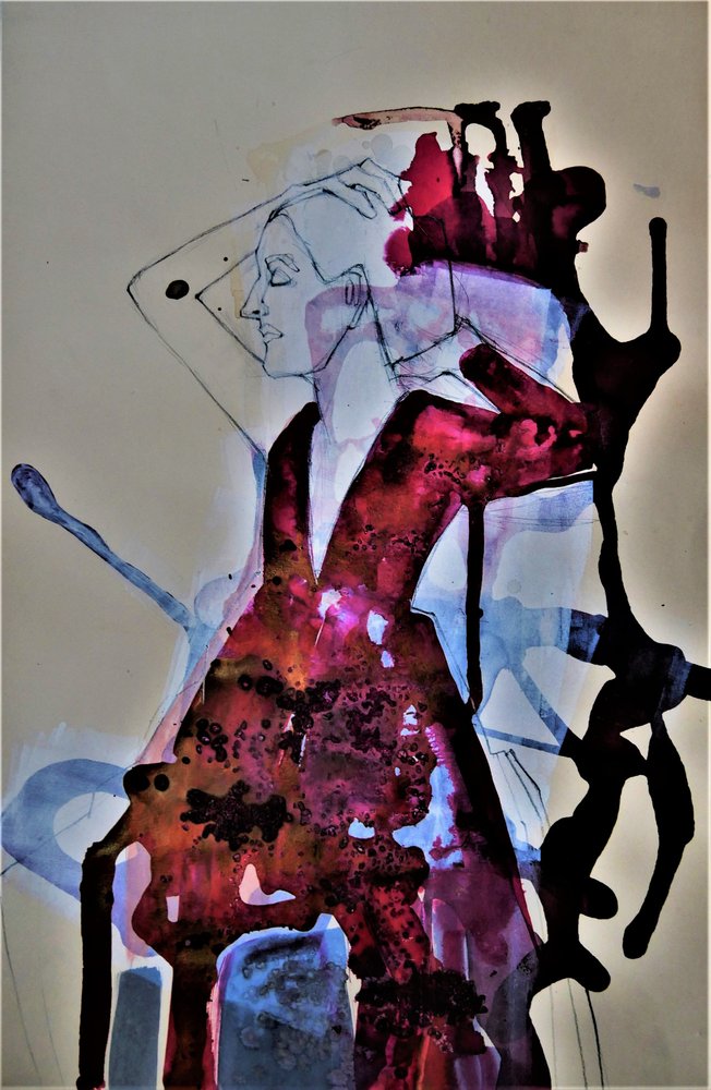 Expressive Woman Profile by Doris Schmitz