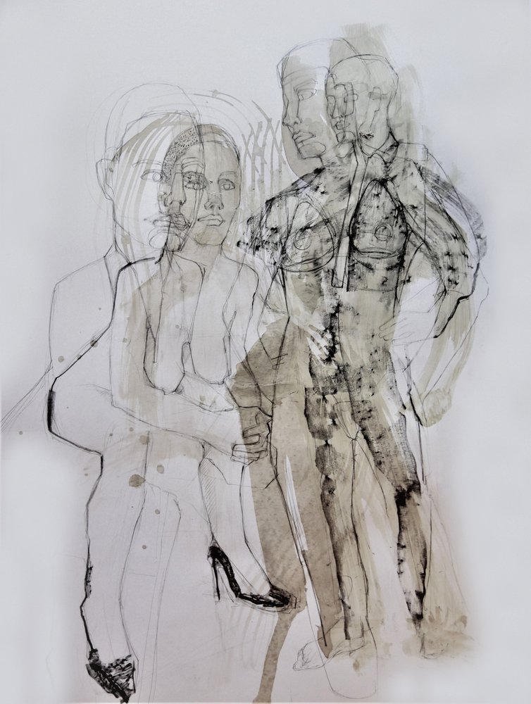 Layered Human Figures by Doris Schmitz