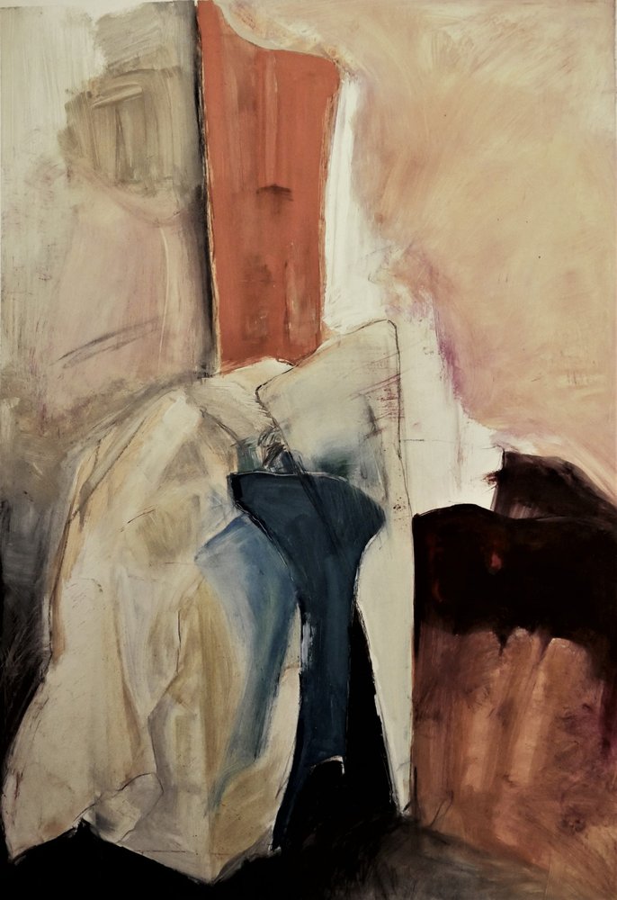 Muted Abstract Composition by Doris Schmitz