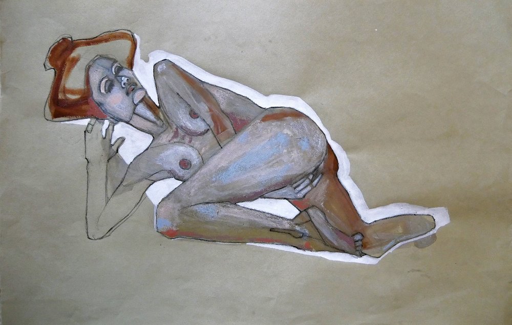 Reclining Woman by Doris Schmitz