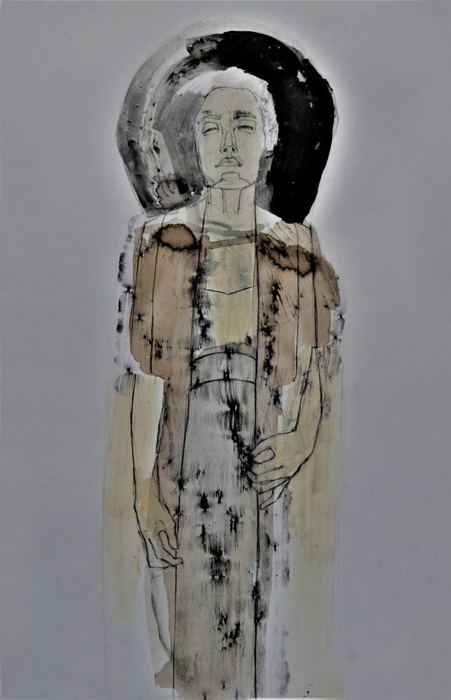 Serene Abstract Figure by Doris Schmitz