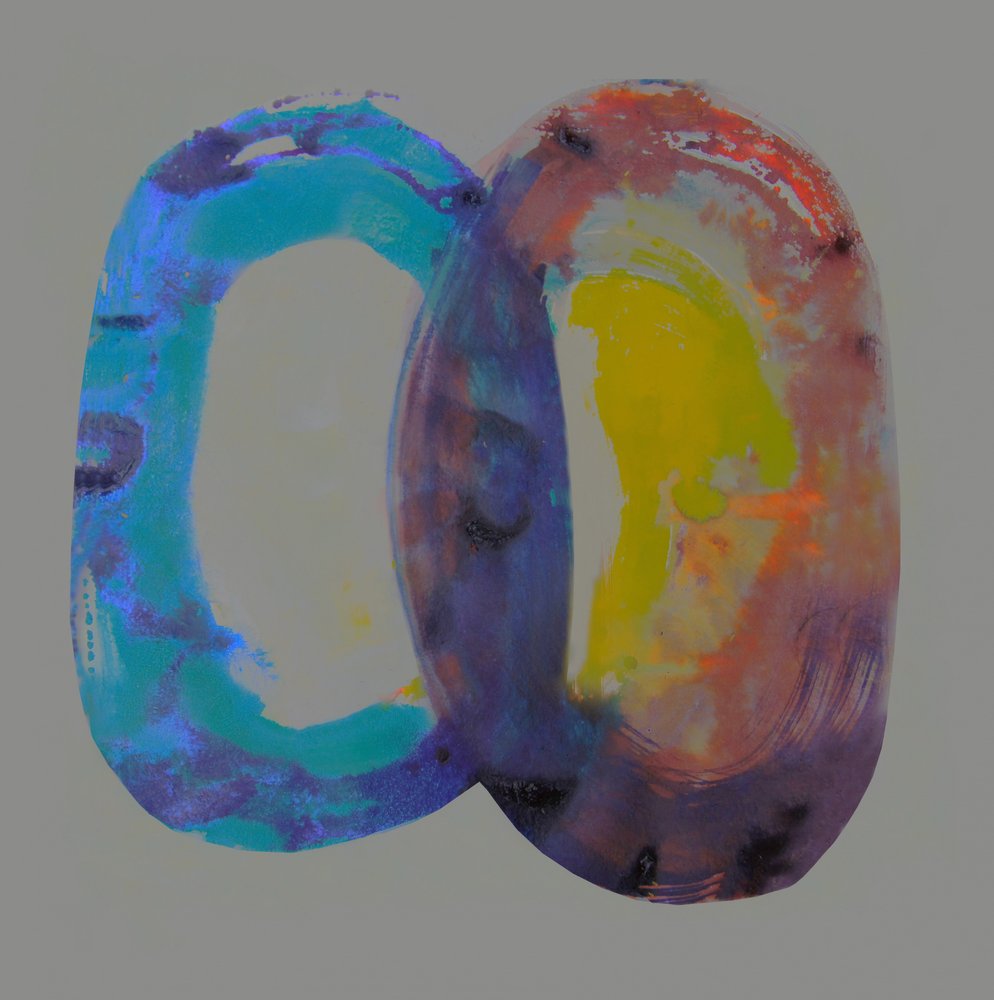 Vibrant Intertwined Forms by Doris Schmitz