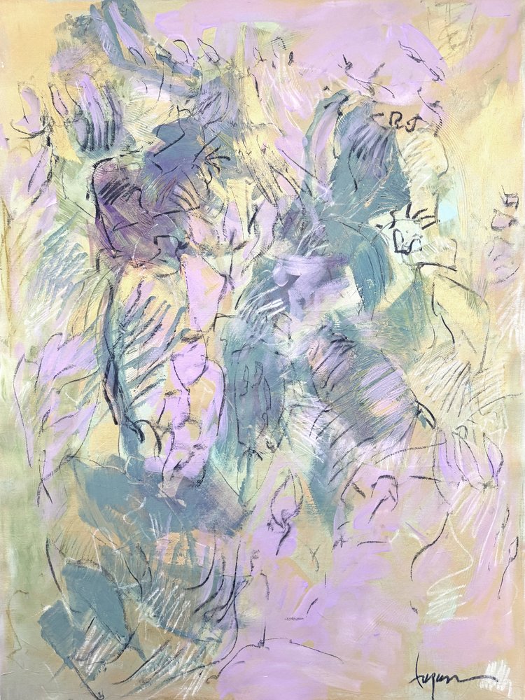 Soft Abstract Serenity by Dorothy Fagan