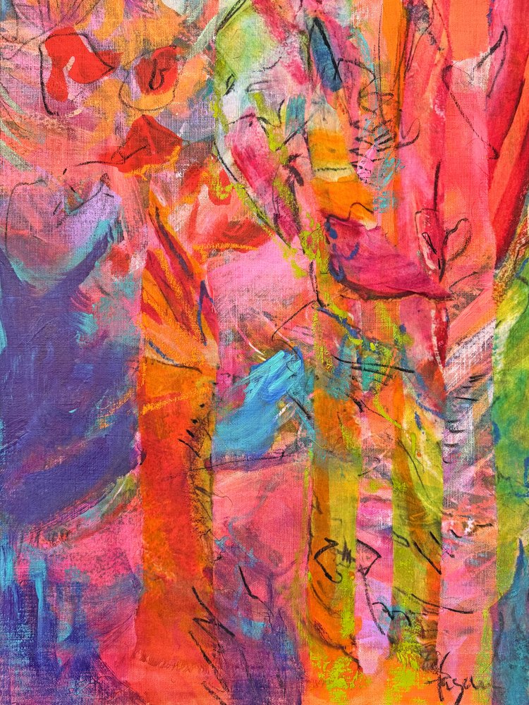 Vibrant Abstract Energy by Dorothy Fagan