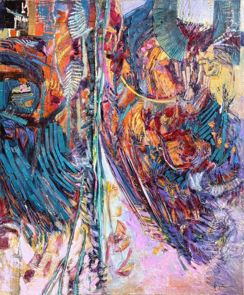 Vibrant Abstract Energy by Dorothy Fagan