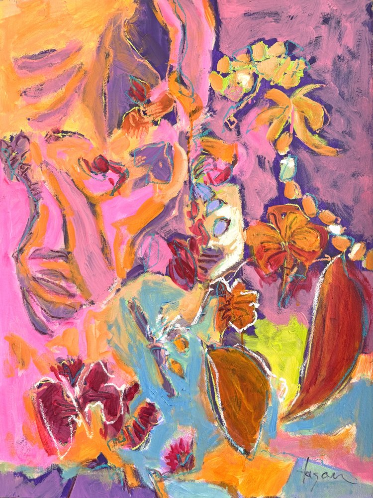 Vibrant Abstract Florals by Dorothy Fagan
