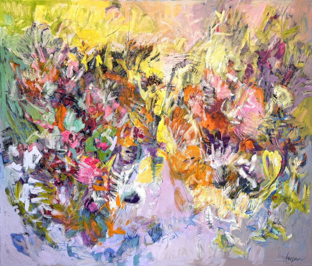 Vibrant Floral Abstract by Dorothy Fagan