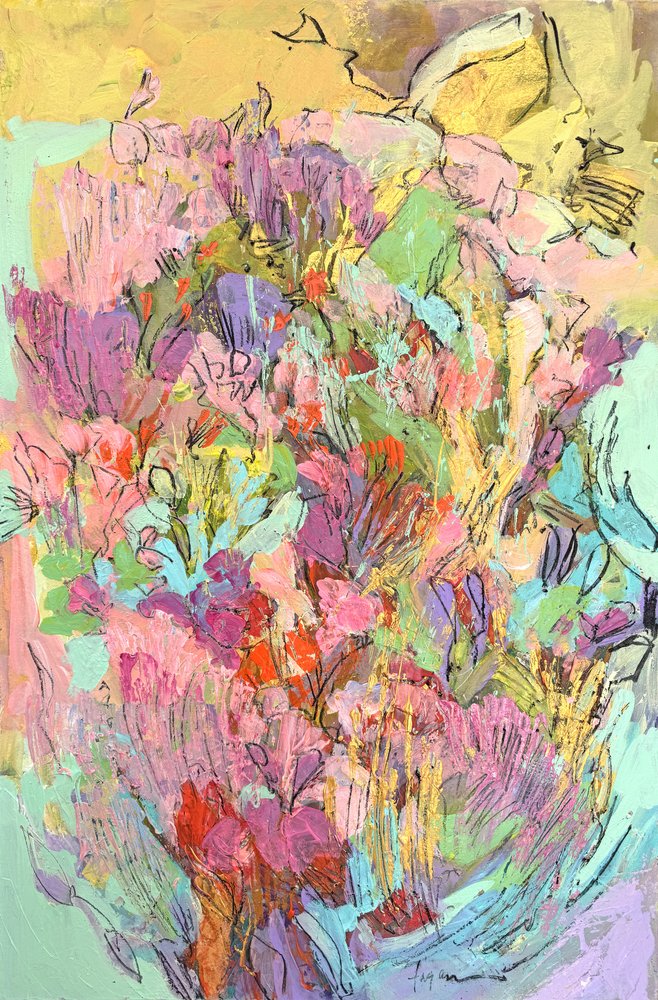 Vibrant Garden Blooms by Dorothy Fagan