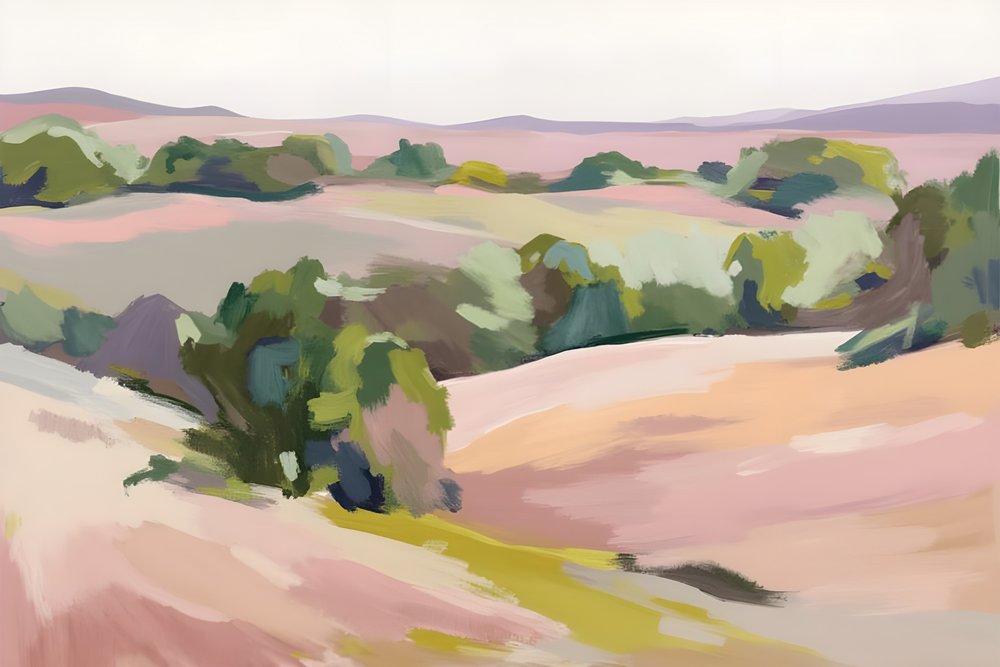 Pastel Rolling Hills by Edie