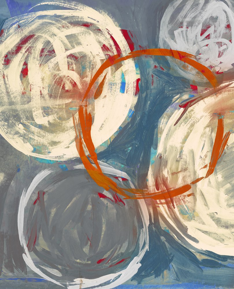 Bold Abstract Circles by Edward Selkirk