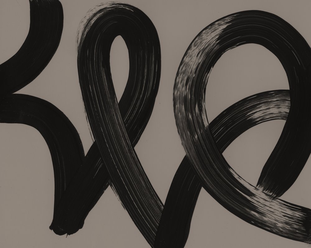 Dynamic Black Strokes by Edward Selkirk