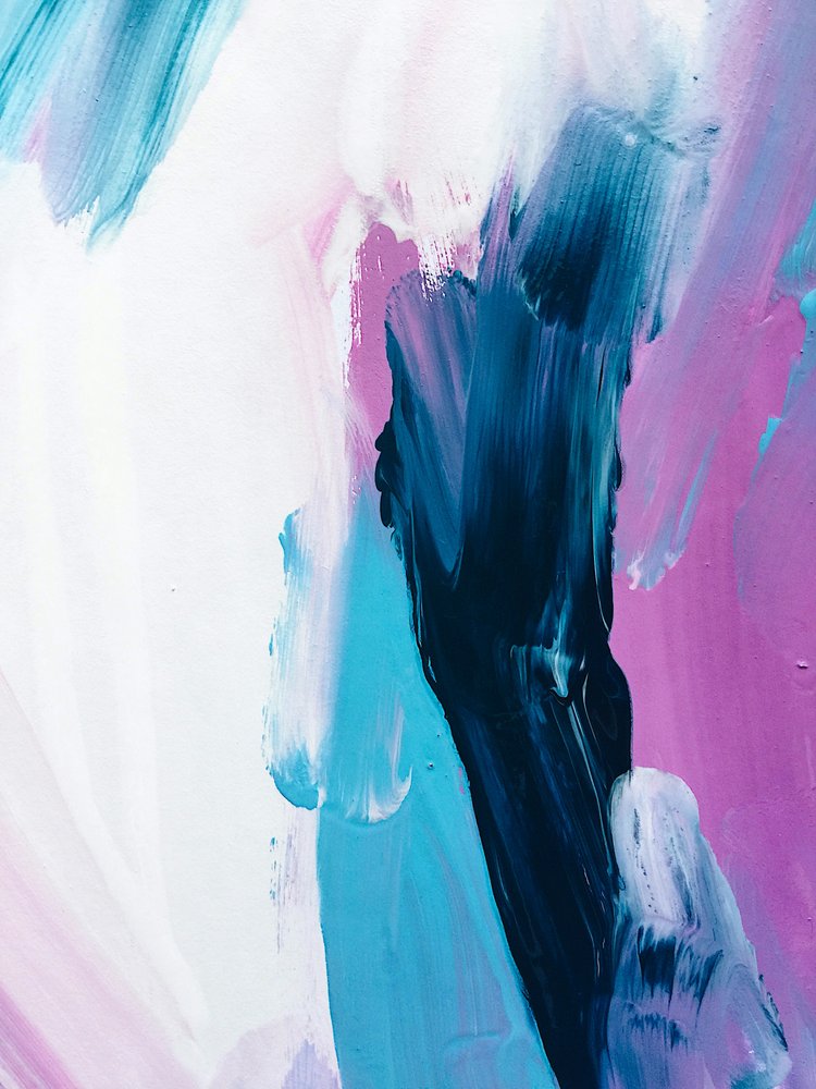 Abstract Blue Purple Flow by Ejaaz Haniff