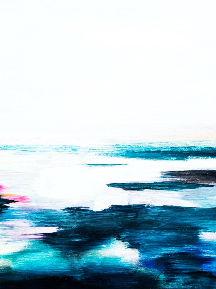 Blue Horizon Abstract by Ejaaz Haniff