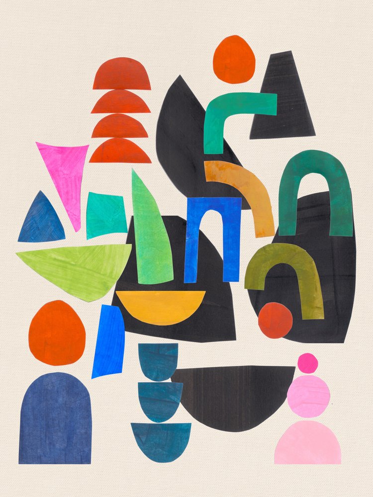 Colorful Abstract Shapes by Ejaaz Haniff