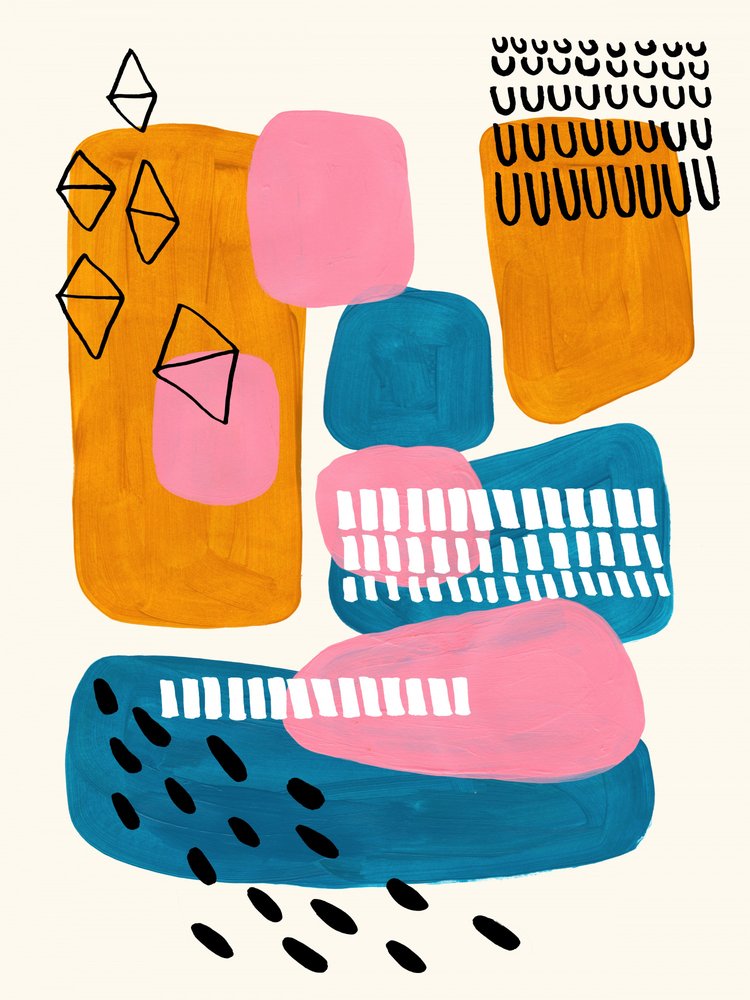 Colorful Abstract Shapes by Ejaaz Haniff
