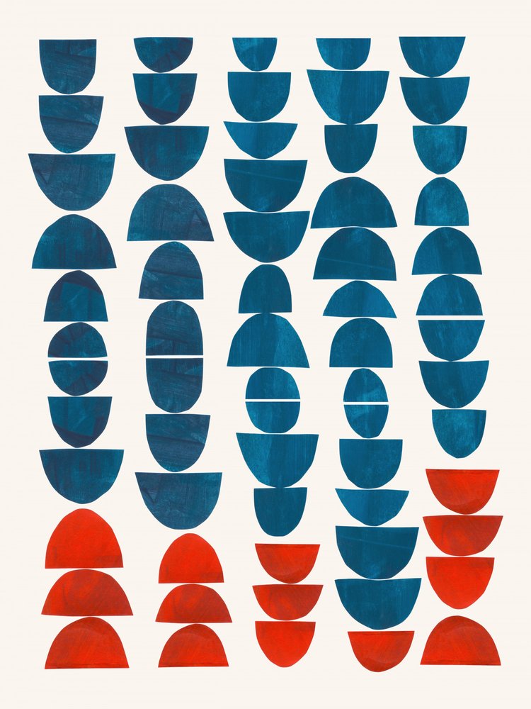 Colorful Curved Shapes by Ejaaz Haniff