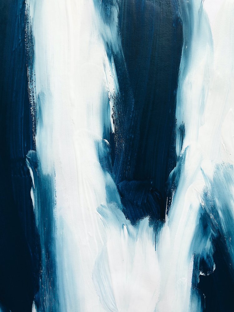 Dynamic Blue Abstract by Ejaaz Haniff