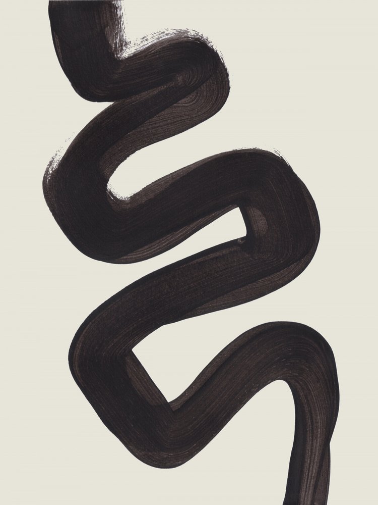 Fluid Black Abstraction by Ejaaz Haniff