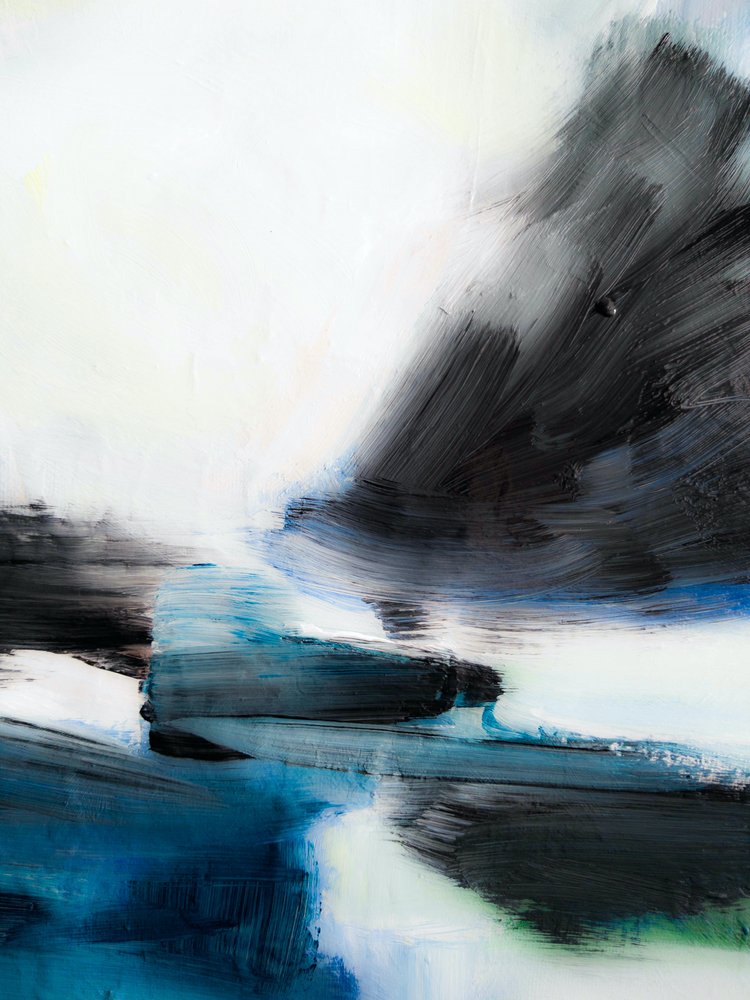 Fluid Blue Abstract by Ejaaz Haniff