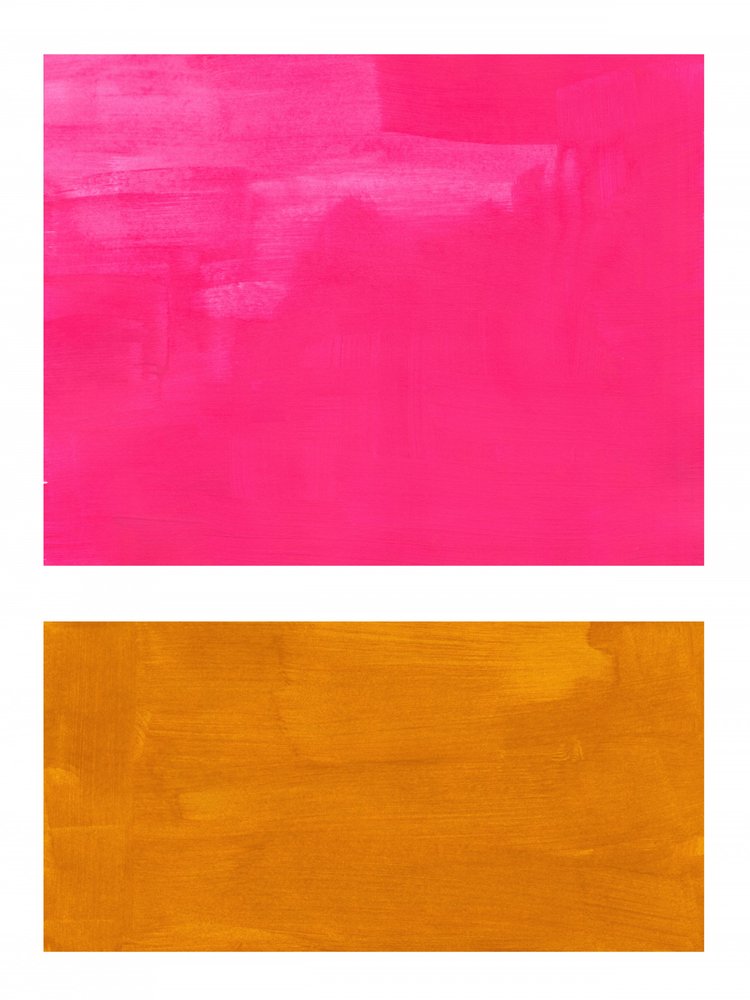 Hot Pink Gold Abstract by Ejaaz Haniff
