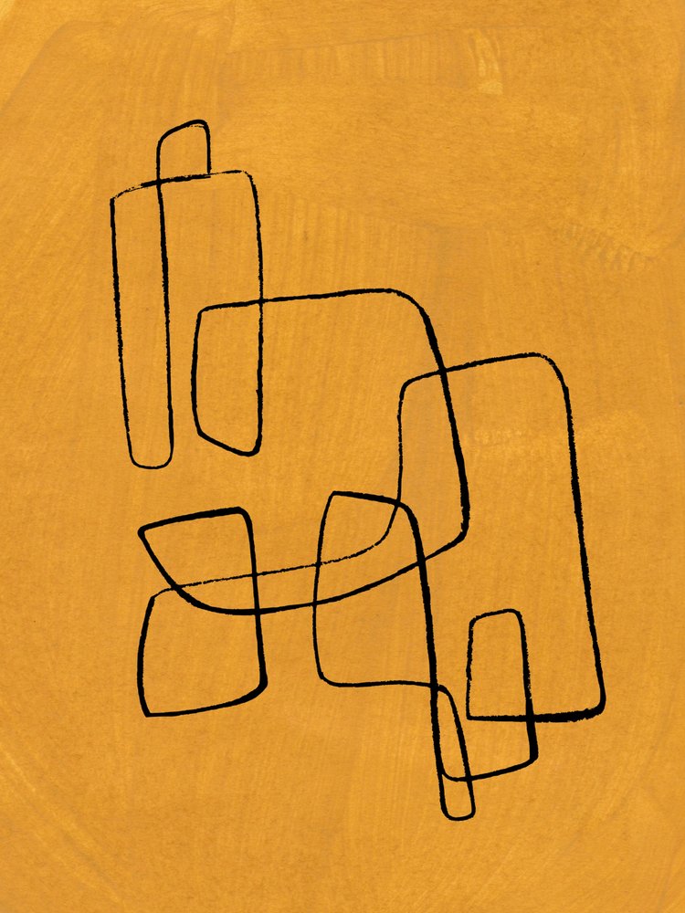 Organic Ochre Lines by Ejaaz Haniff