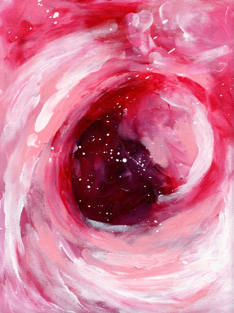 Swirling Pink Cosmos by Ejaaz Haniff