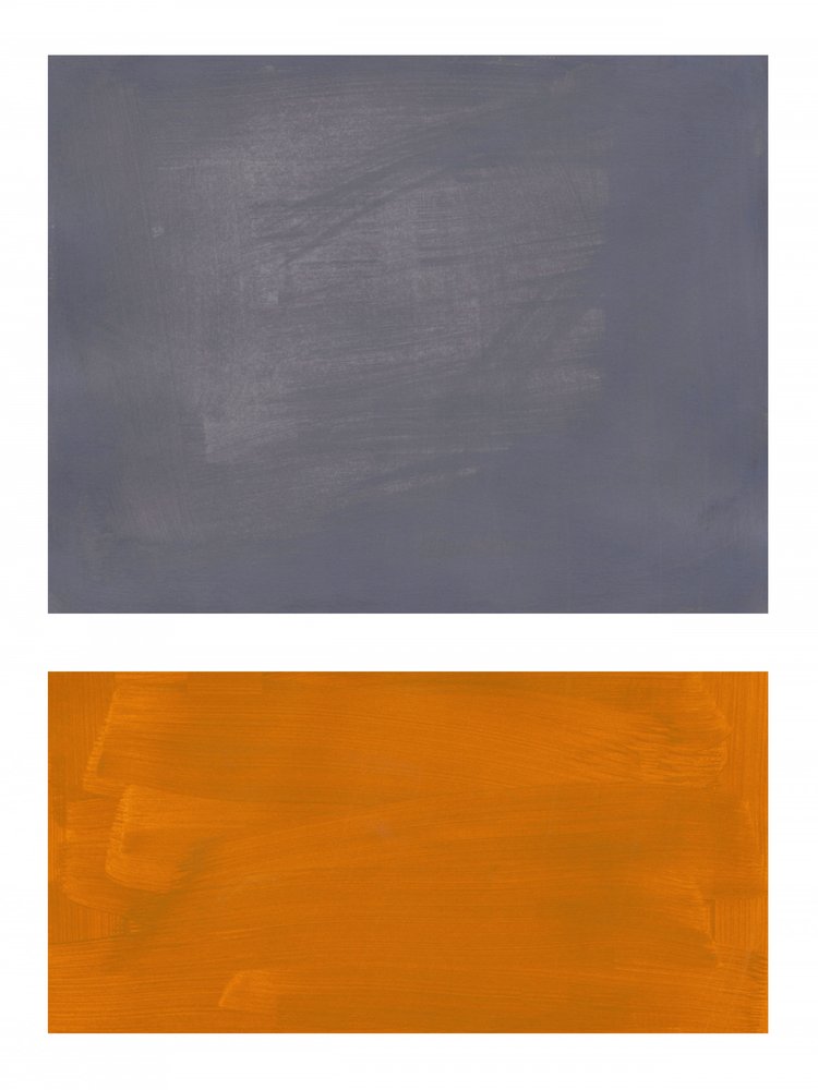 Textured Grey Orange by Ejaaz Haniff