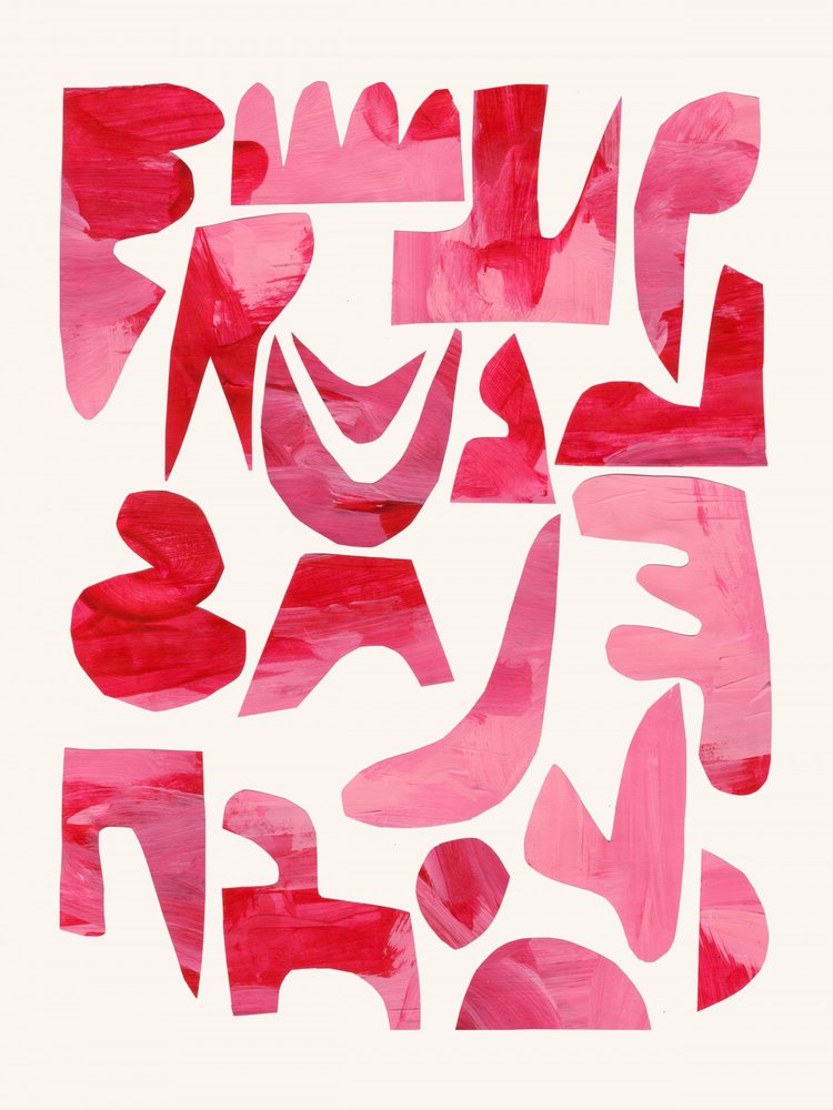 Vibrant Abstract Cutouts by Ejaaz Haniff