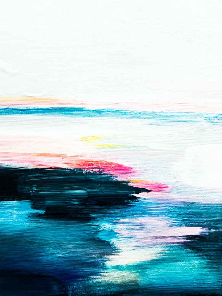 Vibrant Abstract Seascape by Ejaaz Haniff