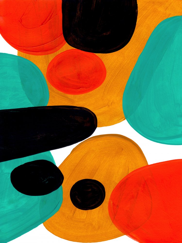 Vibrant Abstract Shapes by Ejaaz Haniff