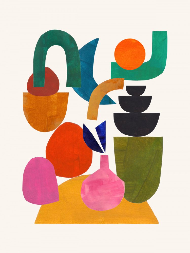 Vibrant Abstract Shapes by Ejaaz Haniff