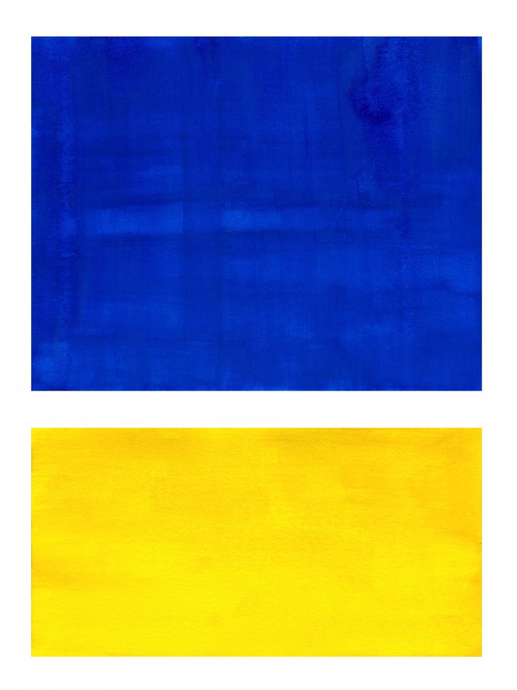 Vibrant Blue Yellow by Ejaaz Haniff