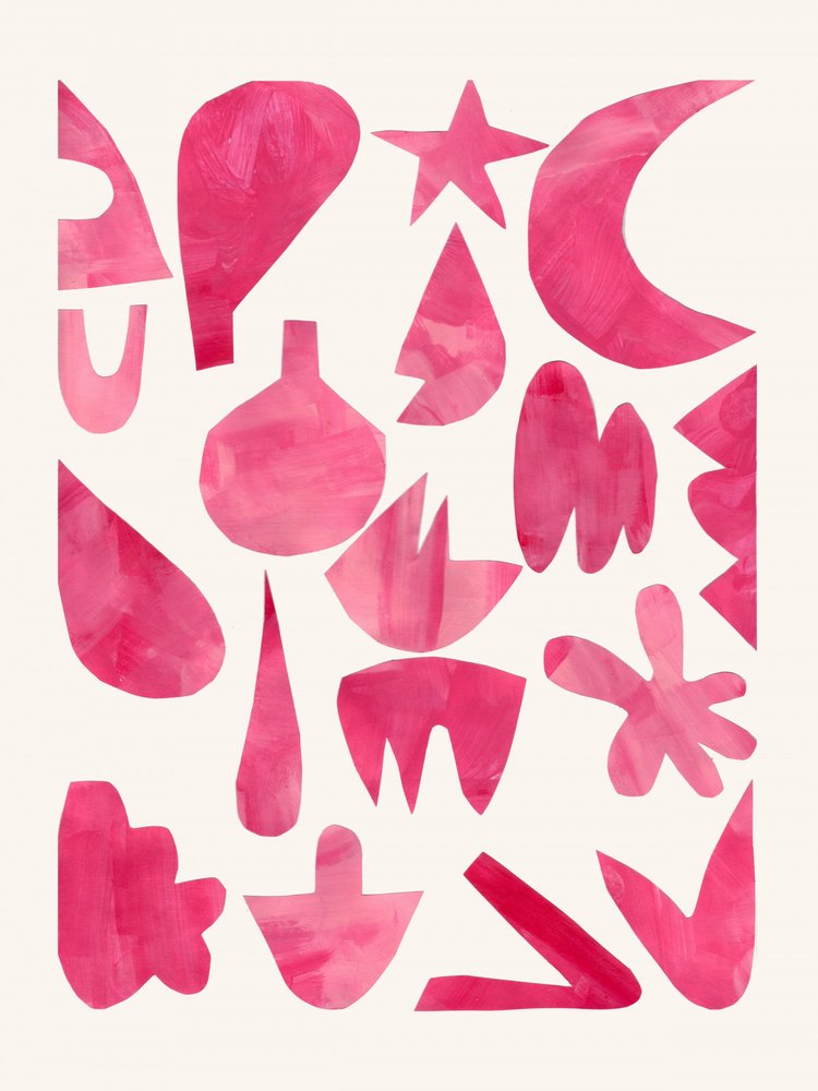 Vibrant Pink Abstractions by Ejaaz Haniff