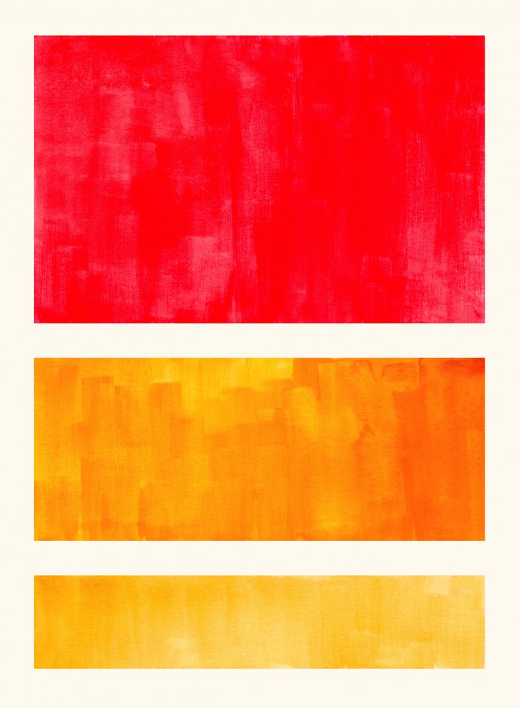 Warm Color Blocks by Ejaaz Haniff