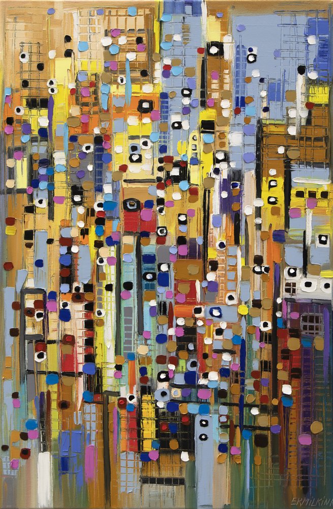Vibrant City Lights by Ekaterina Ermilkina