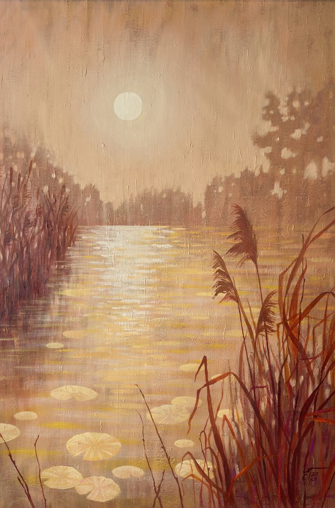 Golden River Mist by Ekaterina Prisich