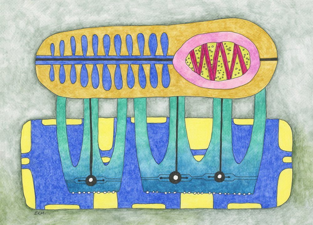 Playful Abstract Mechanism by Elena Khomutova-Miller
